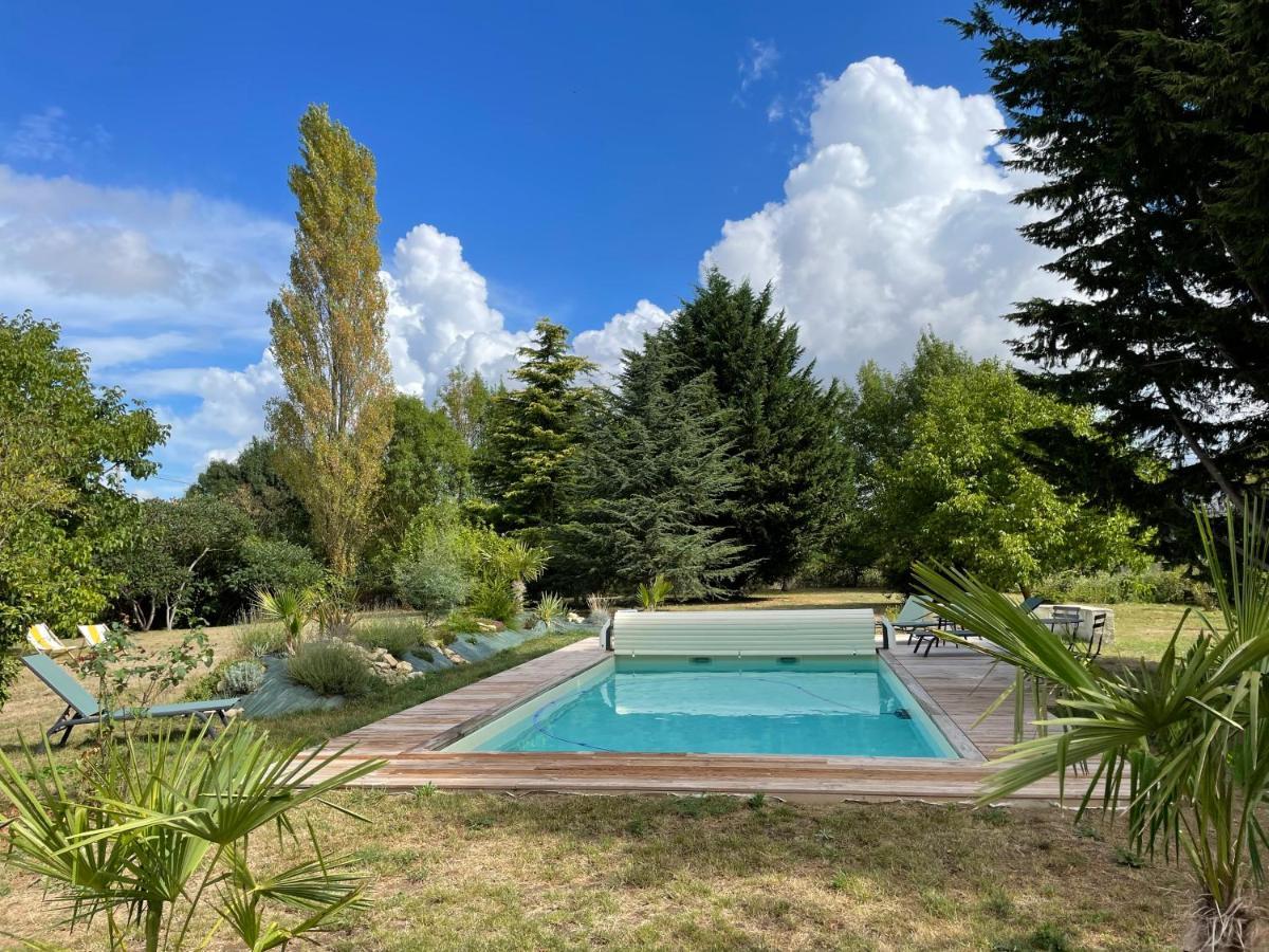 Chambres D Hotes Avec Piscine Et Spa La Foliere Saumur Villebernier Exterior photo